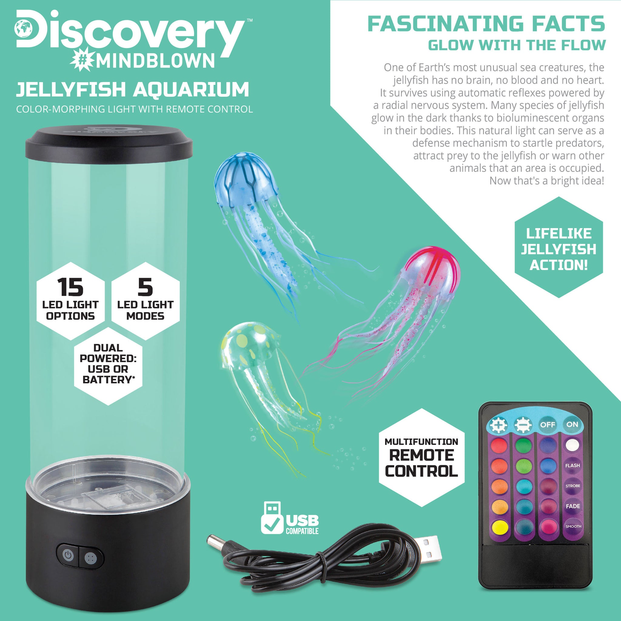 Discovery Jellyfish Aquarium Light Lighting & Lamps - Science Museum Shop