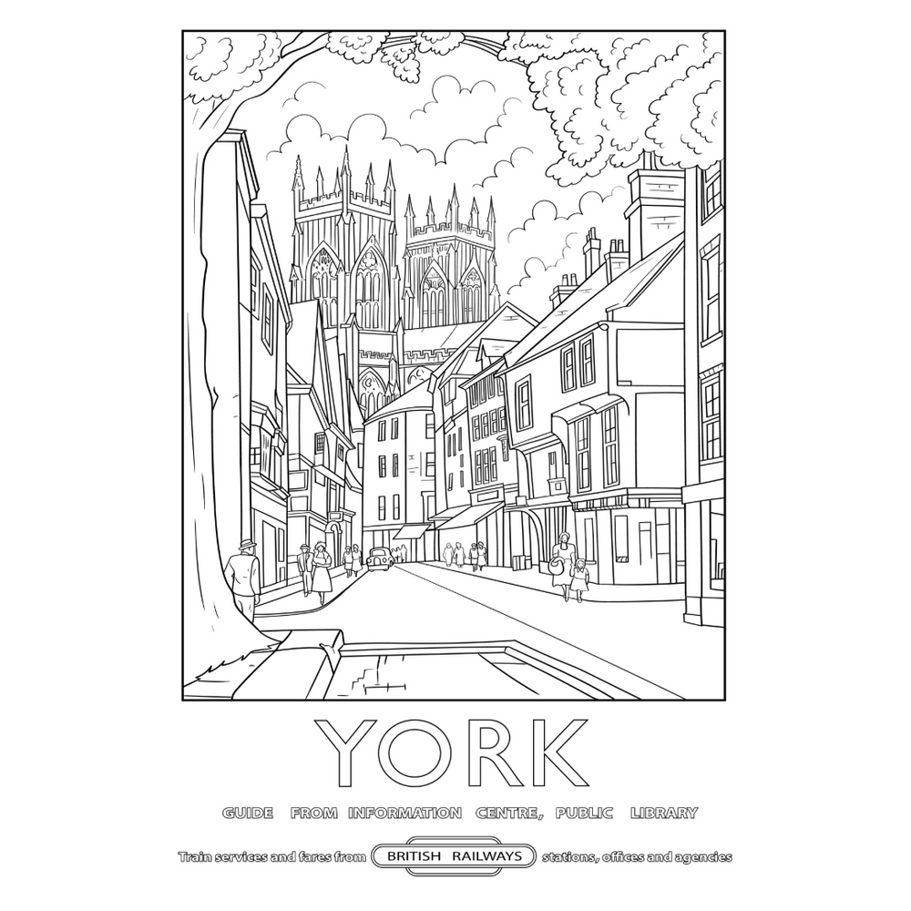 National Railway Museum Colour Your Streets Colouring Book Railways - Science Museum Shop