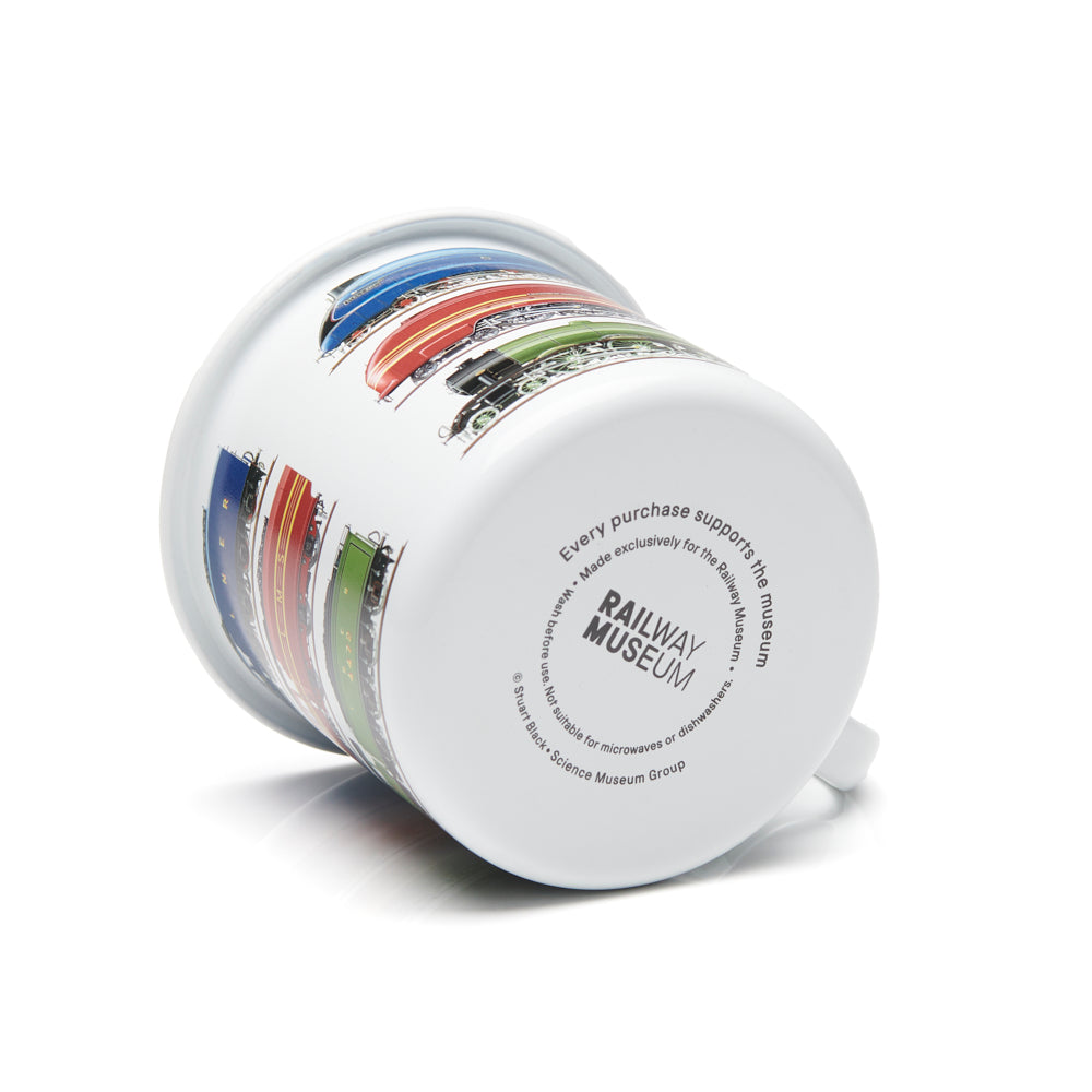 National Railway Museum Icons Large Enamel Mug Mugs - Science Museum Shop