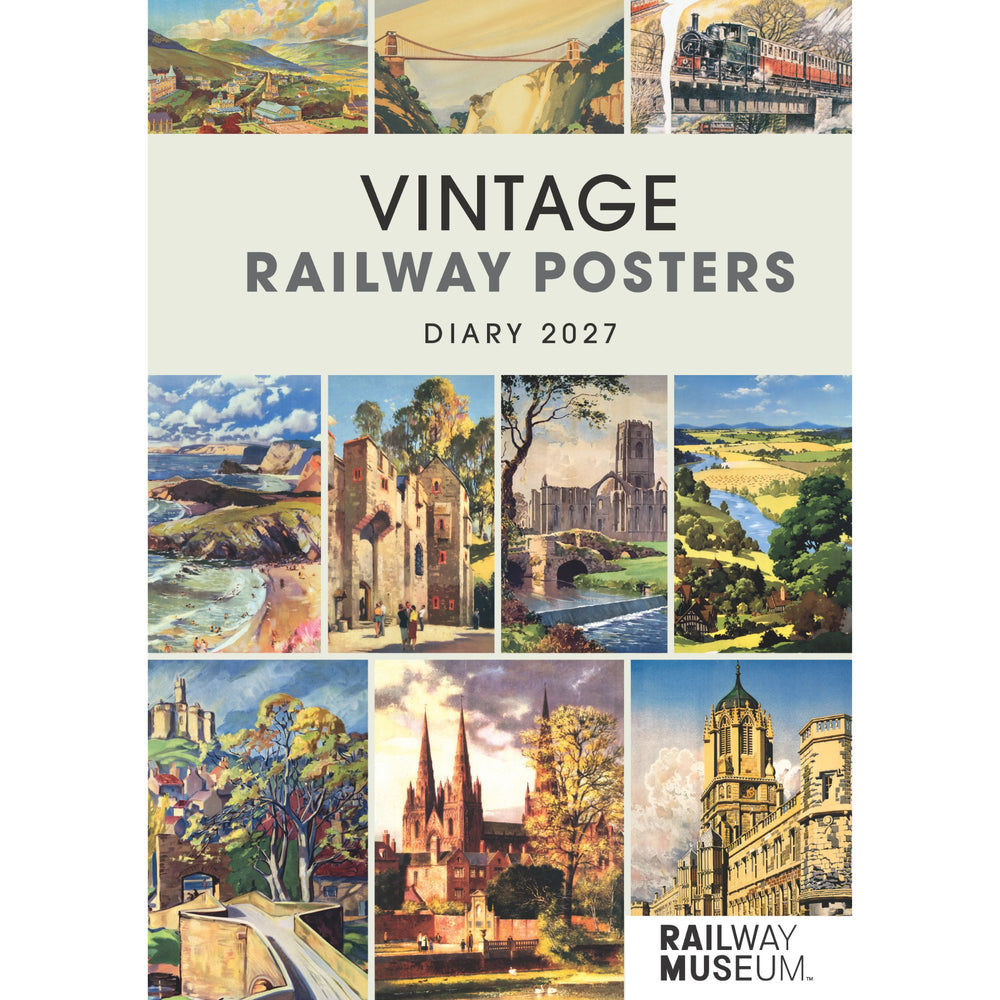Vintage Railway Posters A5 2027 Diary Calendars - Science Museum Shop
