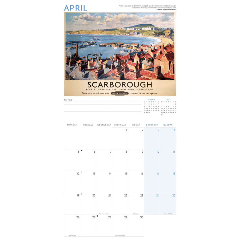 Vintage Railway Poster Art Calendar 2027 Calendars - Science Museum Shop