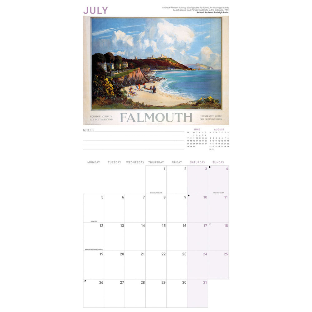 Vintage Railway Poster Art Calendar 2027 Calendars - Science Museum Shop