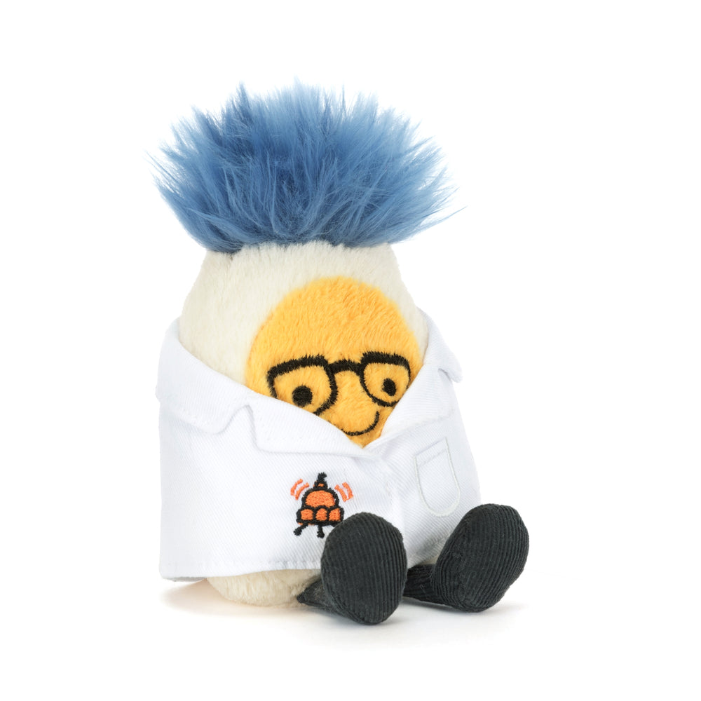 Jellycat Amuseables Boiled Egg Scientist Soft Toys - Science Museum Shop