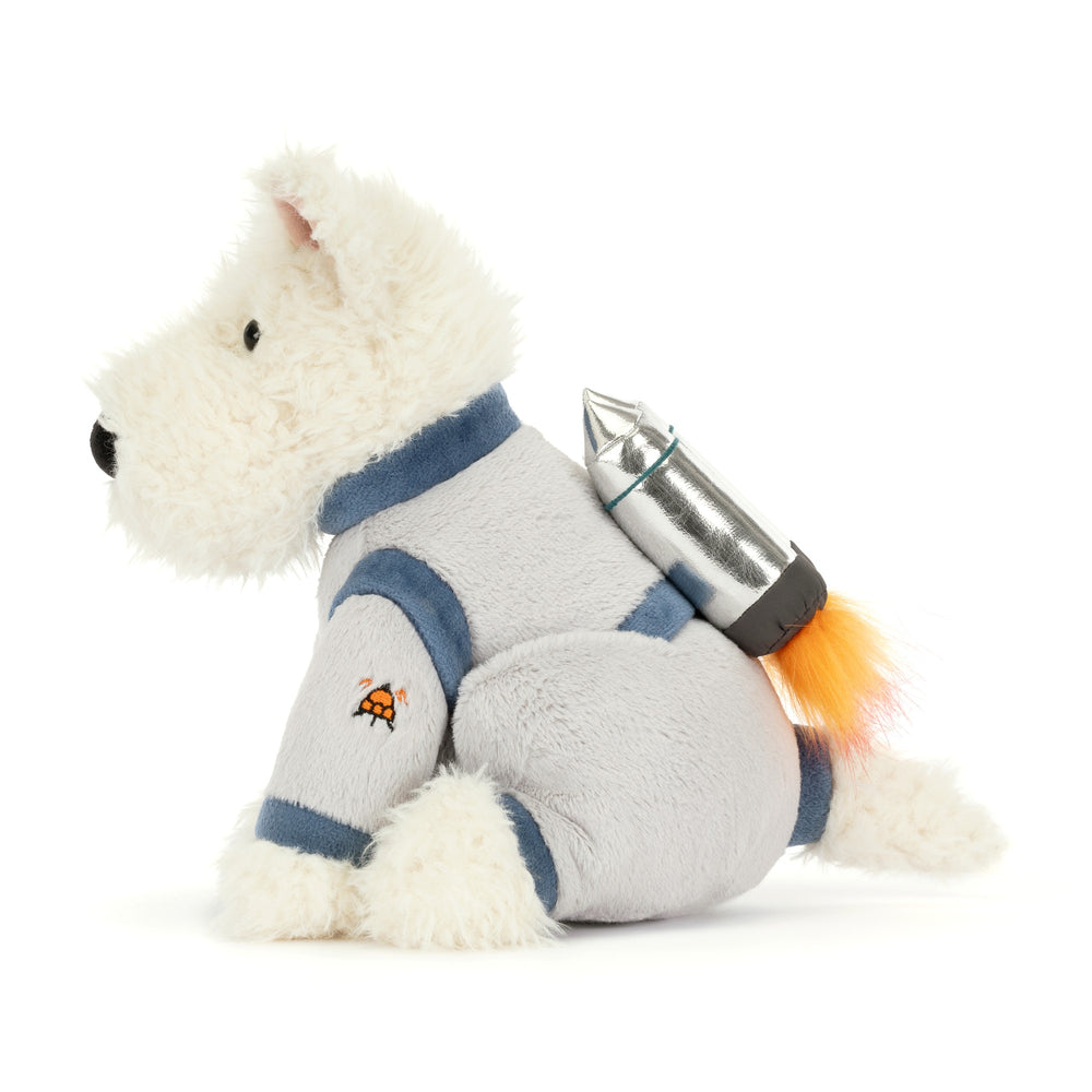 Jellycat Munro Scottie Dog Space Outfit Soft Toys - Science Museum Shop