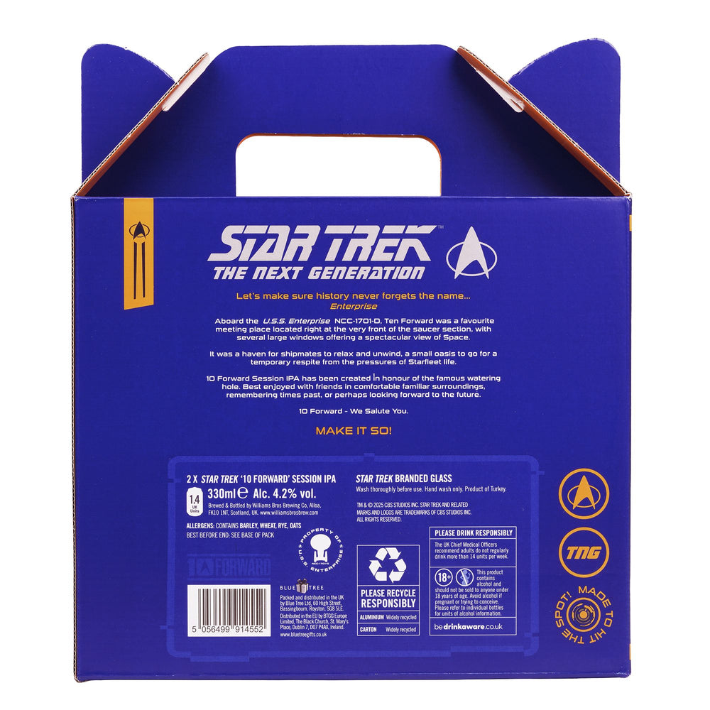 Star Trek 10 Forward Beer and Glass Set Drink - Science Museum Shop