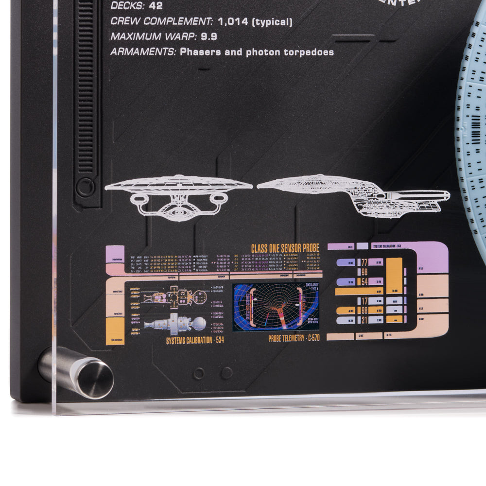 Star Trek Enterprise NCC 1701-D Plaque Lighting & Lamps - Science Museum Shop
