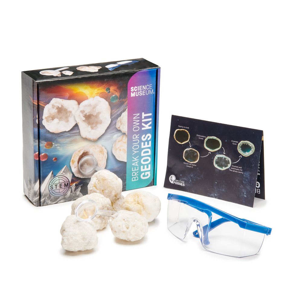 Science Museum Break Your Own Geodes Kit Gemstones - Science Museum Shop