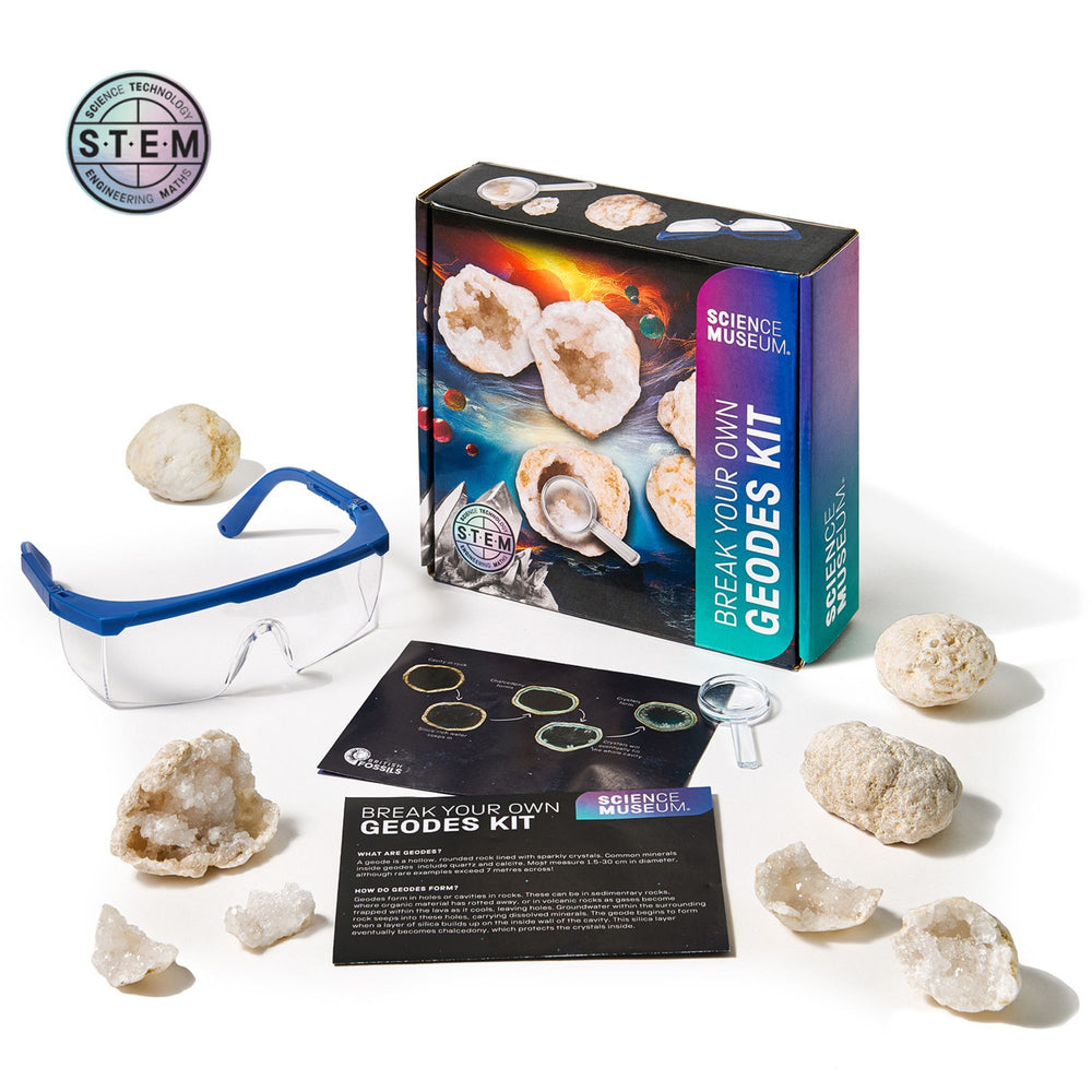 Science Museum Break Your Own Geodes Kit Gemstones - Science Museum Shop