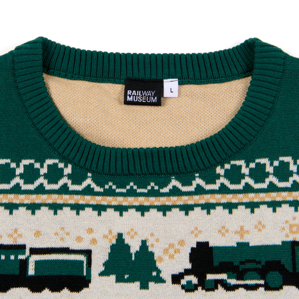 National Railway Museum Adults Christmas Jumper Clothing - Science Museum Shop