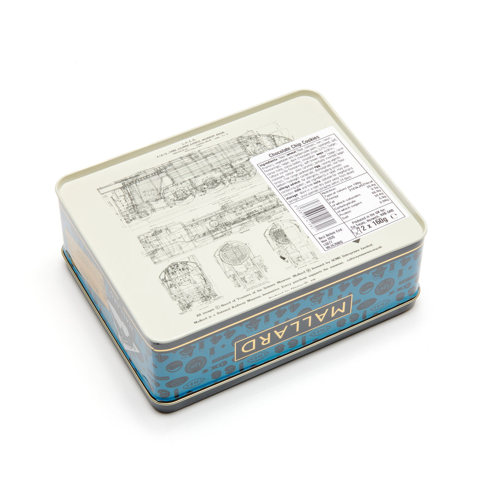 Mallard Tin of Chocolate Chip Biscuits Food - Science Museum Shop