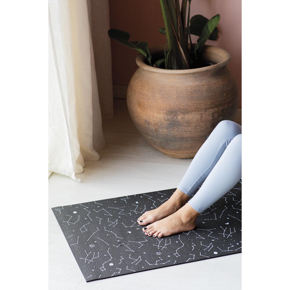 Galaxy Rubber Yoga Mat Celestial Colorful Space Themed Nerdy