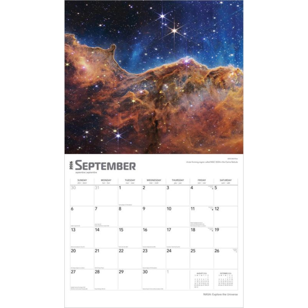NASA Explore the Universe Calendar 2026 | Science Museum Shop