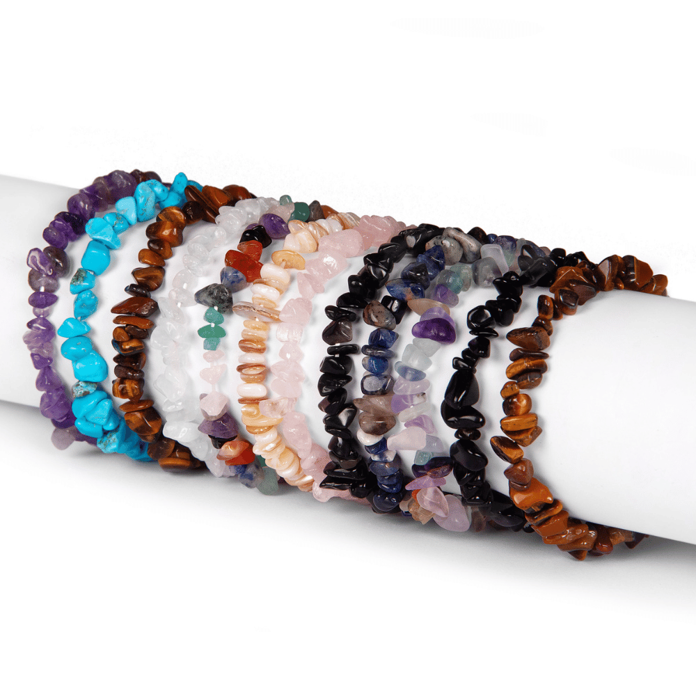 British Fossils Real Gemstones Bracelet Set of 3 Gemstones - Science Museum Shop