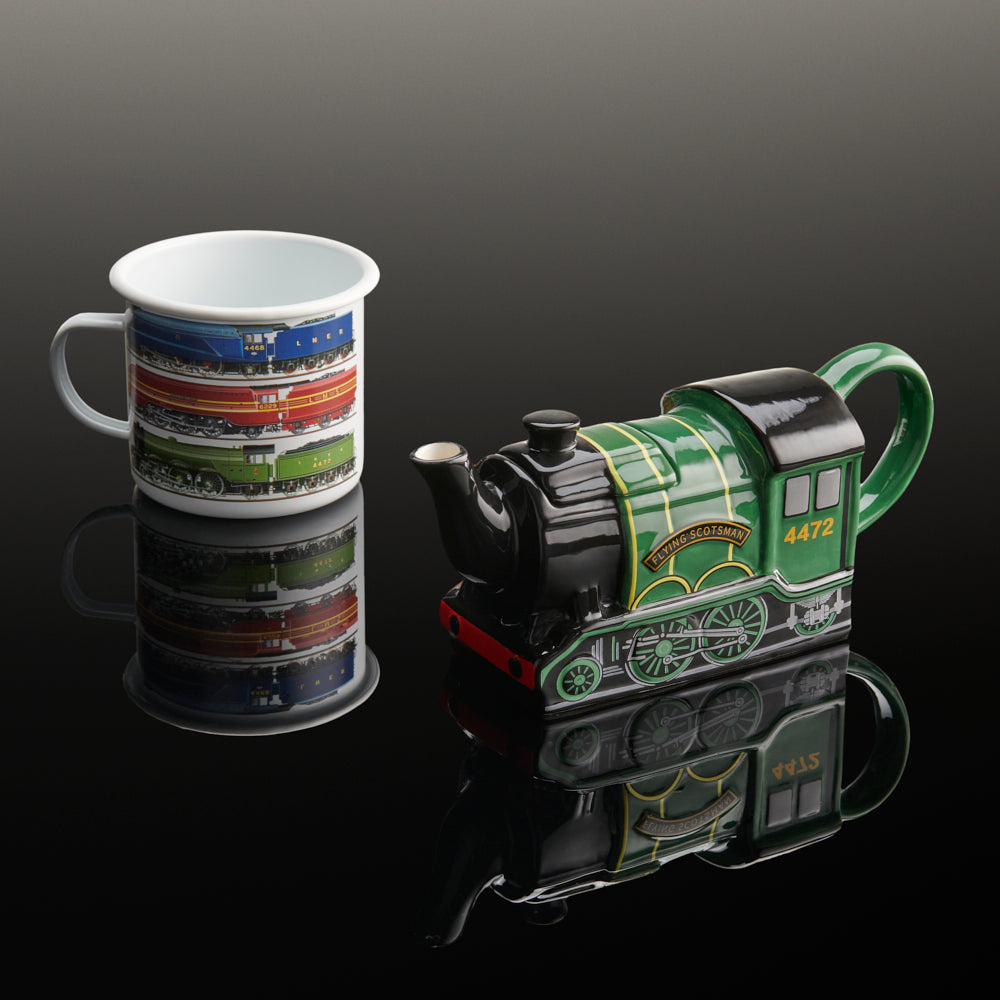 National Railway Museum Icons Large Enamel Mug Mugs - Science Museum Shop