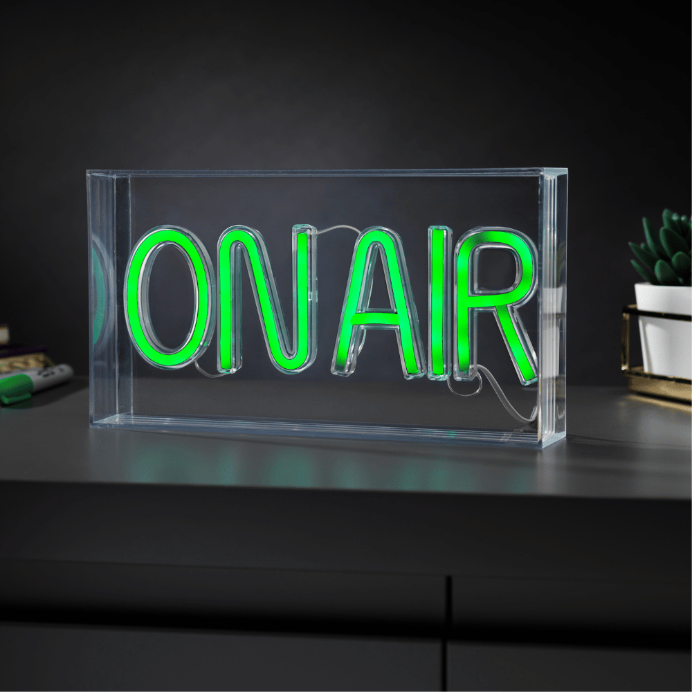 On Air Sign - Neon Light Box Home Tech - Science Museum Shop