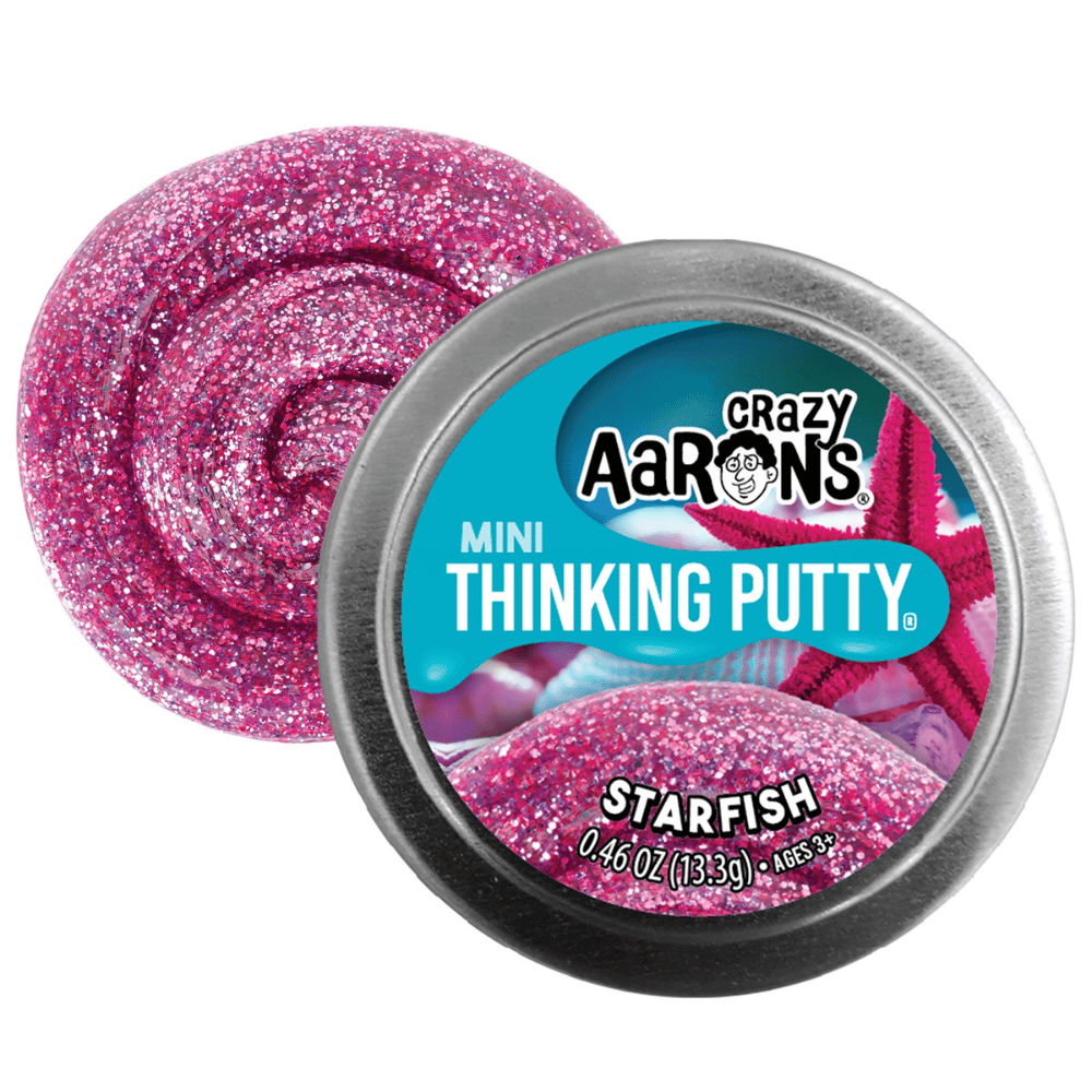 Crazy Aarons Thinking Putty Mini Tins Set of 4 Flex & Stretch - Science Museum Shop
