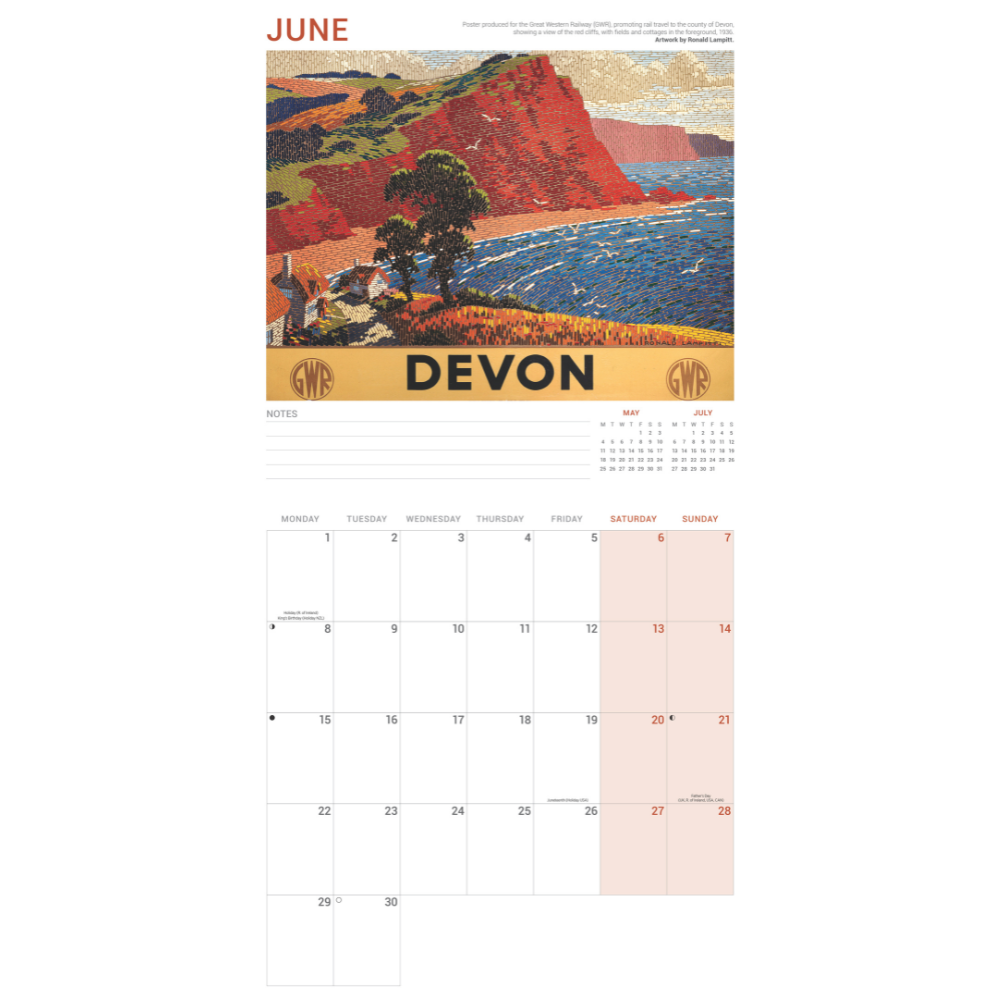 National Railway Museum Poster Art Calendar 2026 Calendars - Science Museum Shop