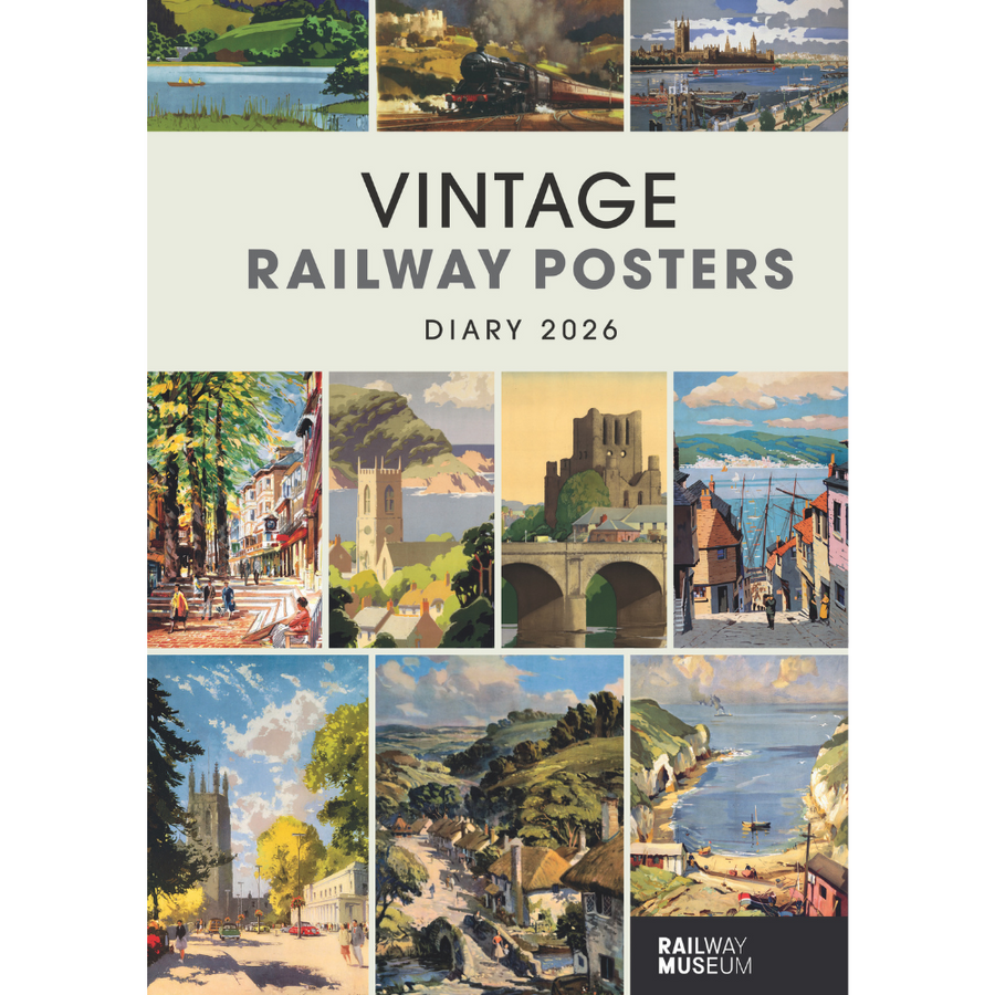 National Railway Museum Vintage Railway Posters Diary 2026 Calendars - Science Museum Shop