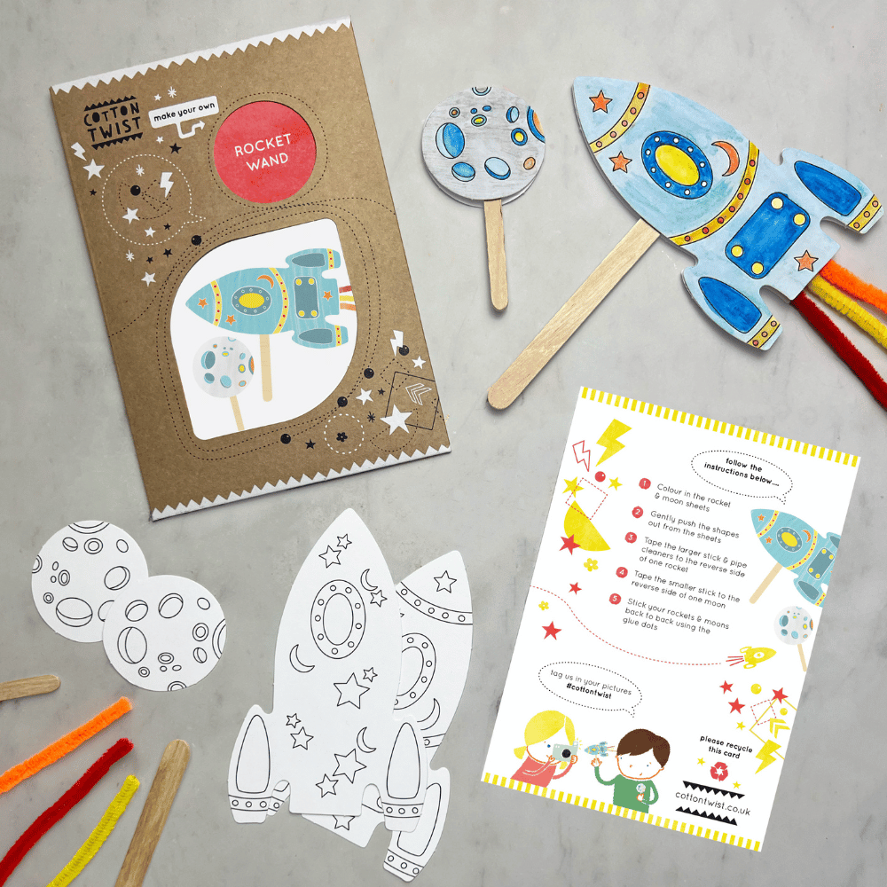 Make Your Own Rocket Craft Kit Set of 3 Art/Craft Kits - Science Museum Shop