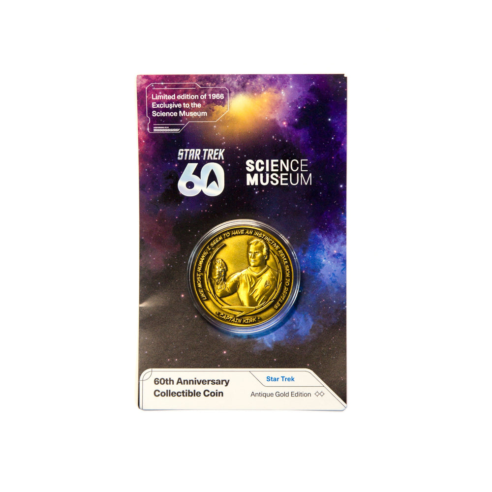 Science Museum Star Trek Collectible Coin - Antique Gold Edition Other Stationery - Science Museum Shop