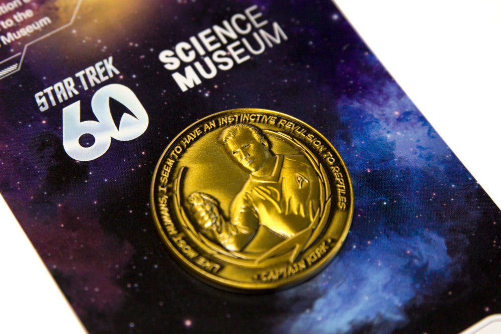Science Museum Star Trek Collectible Coin - Antique Gold Edition Other Stationery - Science Museum Shop