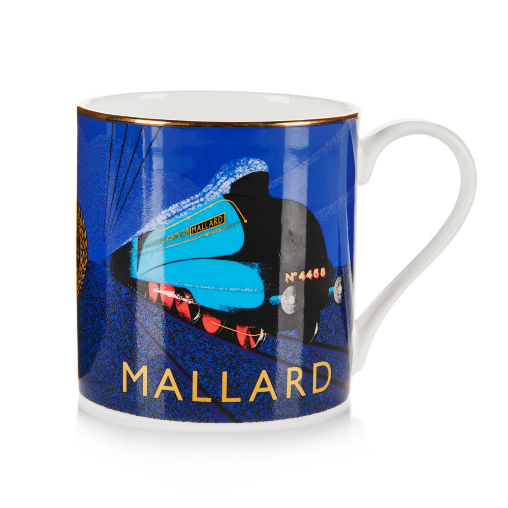 National Railway Museum Mallard Art Deco Mug Mugs - Science Museum Shop