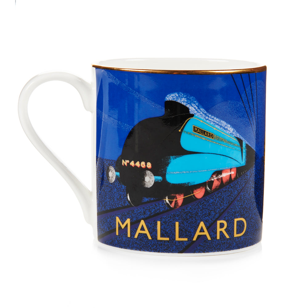 National Railway Museum Mallard Art Deco Mug Mugs - Science Museum Shop