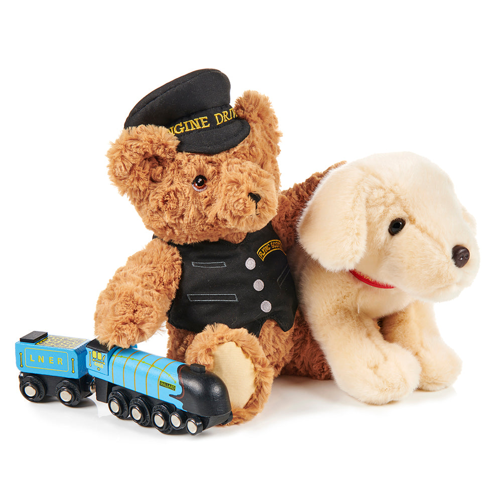 National Railway Museum Flying Scotsman Plush Bear Soft Toys - Science Museum Shop