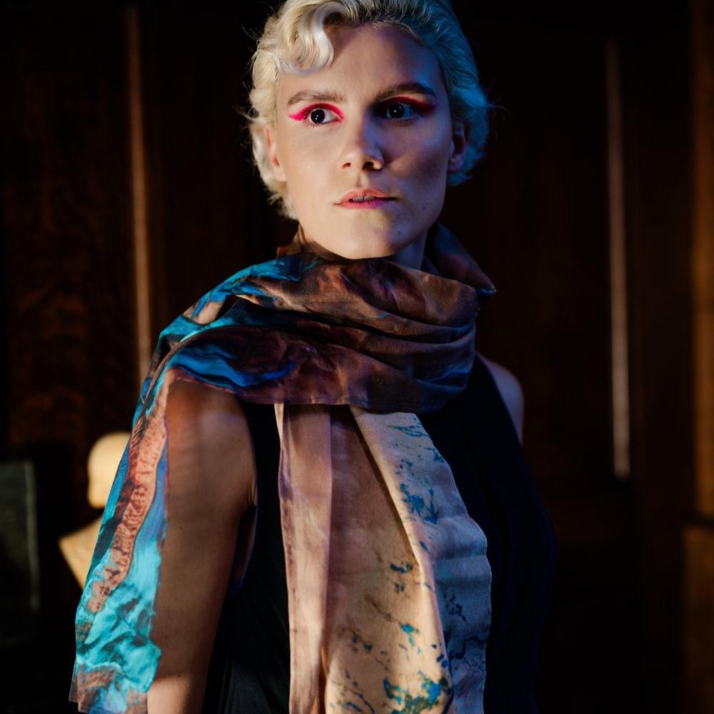 Tibet ESA x TAMMAM Organic Cotton Scarf Textile Accessories - Science Museum Shop