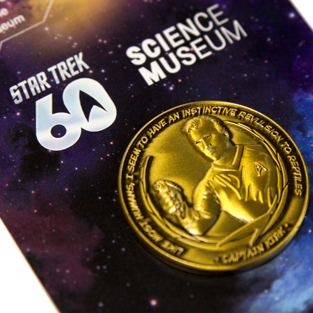 Science Museum Star Trek Collectible Coin - Antique Gold Edition Other Stationery - Science Museum Shop