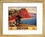 'Devon', GWR poster, 1936. art print extra small gold Art Print - Science Museum Shop