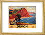 'Devon', GWR poster, 1936. art print small gold Art Print - Science Museum Shop