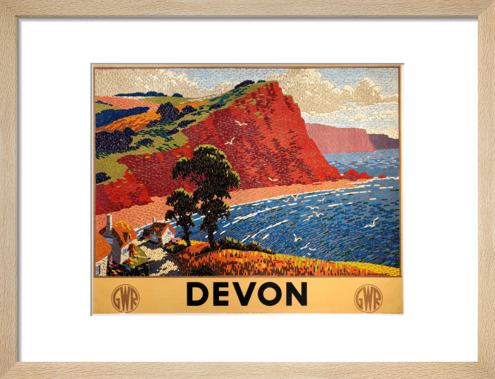 'Devon', GWR poster, 1936. art print small natural Art Print - Science Museum Shop