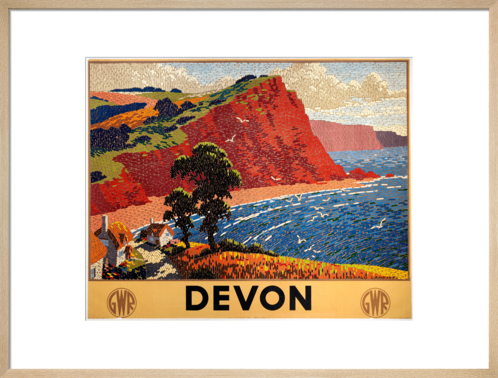 'Devon', GWR poster, 1936. art print large natural Art Print - Science Museum Shop