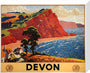 'Devon', GWR poster, 1936. stretched canvas medium none Art Print - Science Museum Shop