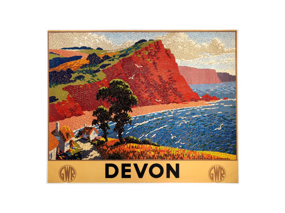 'Devon', GWR poster, 1936. art print extra large none Art Print - Science Museum Shop