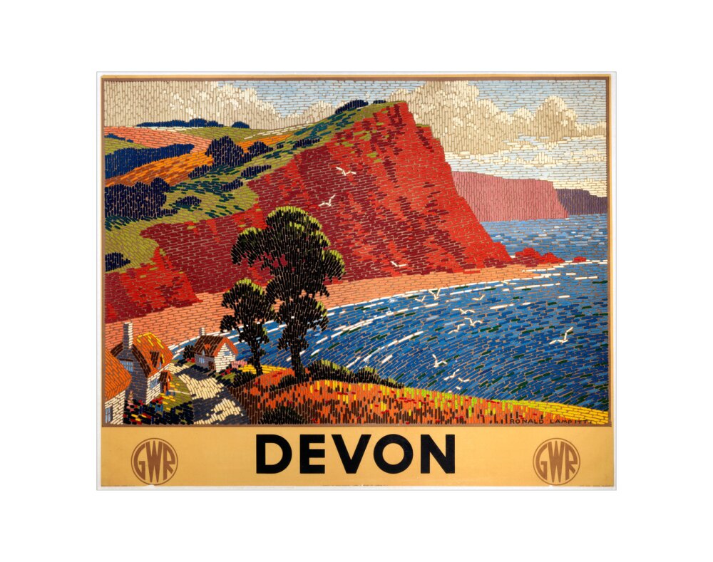 'Devon', GWR poster, 1936. art print extra small none Art Print - Science Museum Shop
