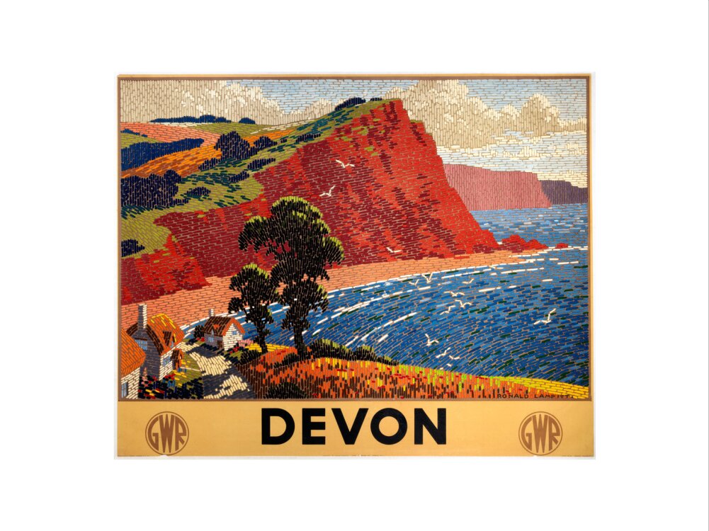 'Devon', GWR poster, 1936. art print small none Art Print - Science Museum Shop