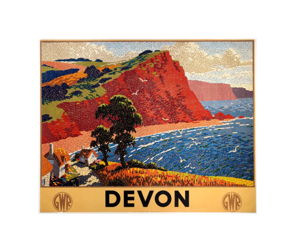 'Devon', GWR poster, 1936. unstretched canvas small none Art Print - Science Museum Shop