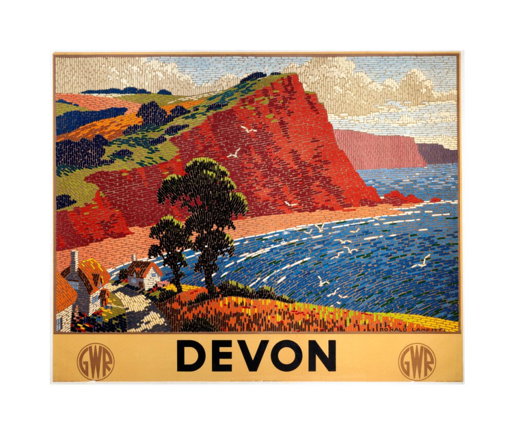 'Devon', GWR poster, 1936. unstretched canvas medium none Art Print - Science Museum Shop