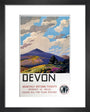'Devon' GWR poster, 1937. art print extra small black Art Print - Science Museum Shop