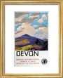 'Devon' GWR poster, 1937. art print extra small gold Art Print - Science Museum Shop
