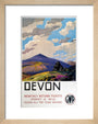 'Devon' GWR poster, 1937. art print extra small natural Art Print - Science Museum Shop