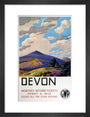 'Devon' GWR poster, 1937. art print small black Art Print - Science Museum Shop
