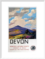 'Devon' GWR poster, 1937. art print large white Art Print - Science Museum Shop