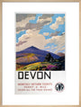 'Devon' GWR poster, 1937. art print large natural Art Print - Science Museum Shop
