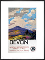 'Devon' GWR poster, 1937. art print extra large black Art Print - Science Museum Shop