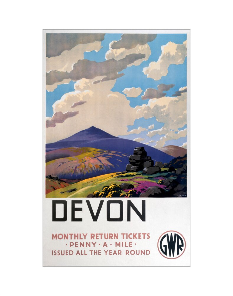 'Devon' GWR poster, 1937. art print extra small none Art Print - Science Museum Shop