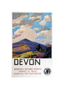 'Devon' GWR poster, 1937. unstretched canvas small none Art Print - Science Museum Shop