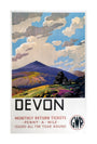 'Devon' GWR poster, 1937. unstretched canvas large none Art Print - Science Museum Shop